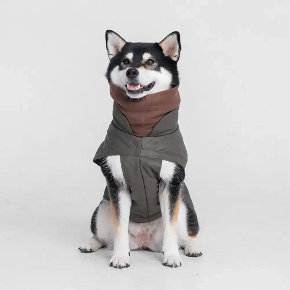 High-Neck Quilted Dog Vest – Warm Fashion Winter Coat - Image 2