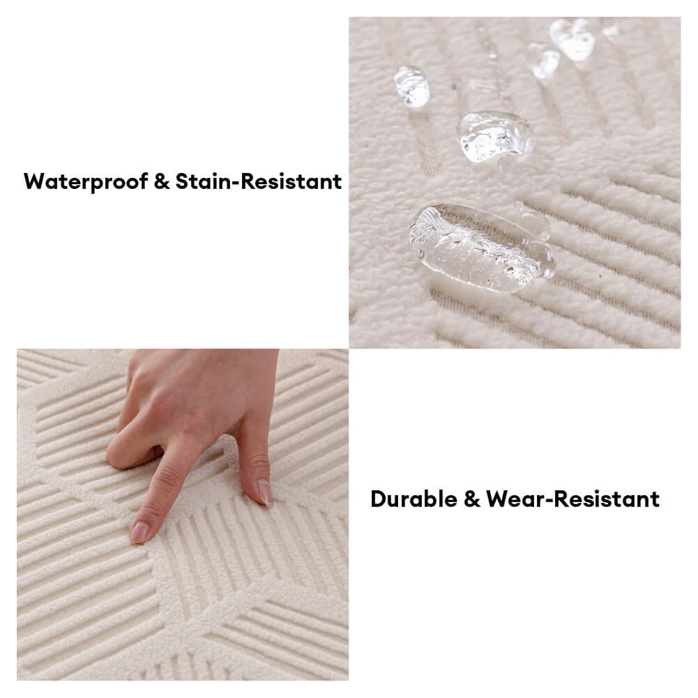 Honeycomb Pattern Water-resistant Stretch Full-Cover Magic Couch Cover - Image 9