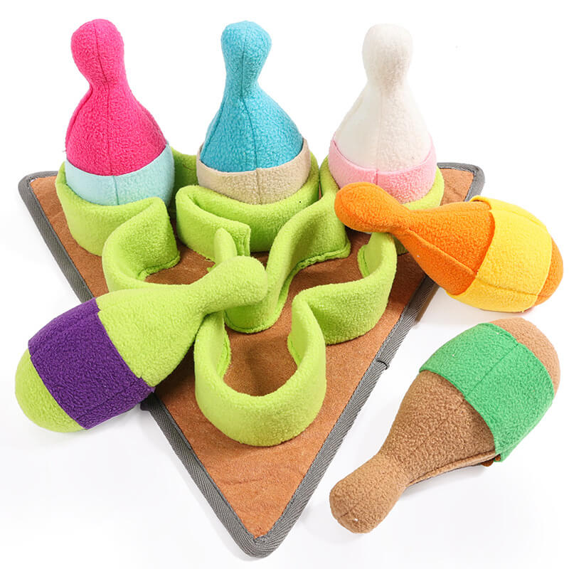 Interactive Bowling Puzzle Dog Treat Dispenser Toy - Image 9