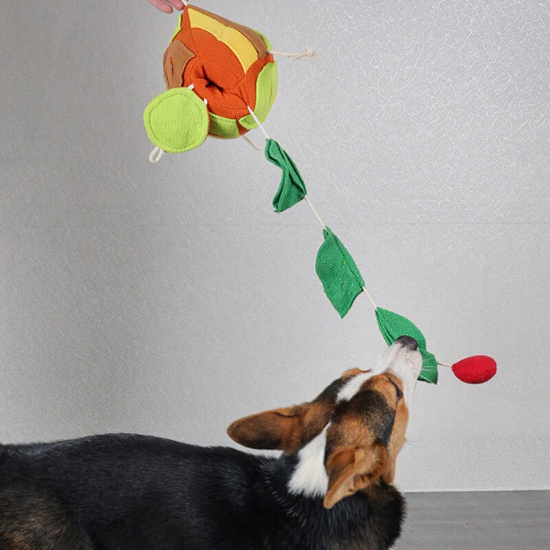 Interactive Puzzle Squeaky Toy Leaf Ball Dog Treat Dispenser Toy - Image 4