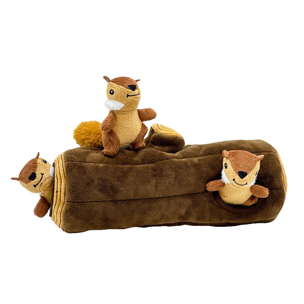 Interactive Squirrel Hide-and-Seek Dog Toy with Tree Trunk - Image 10