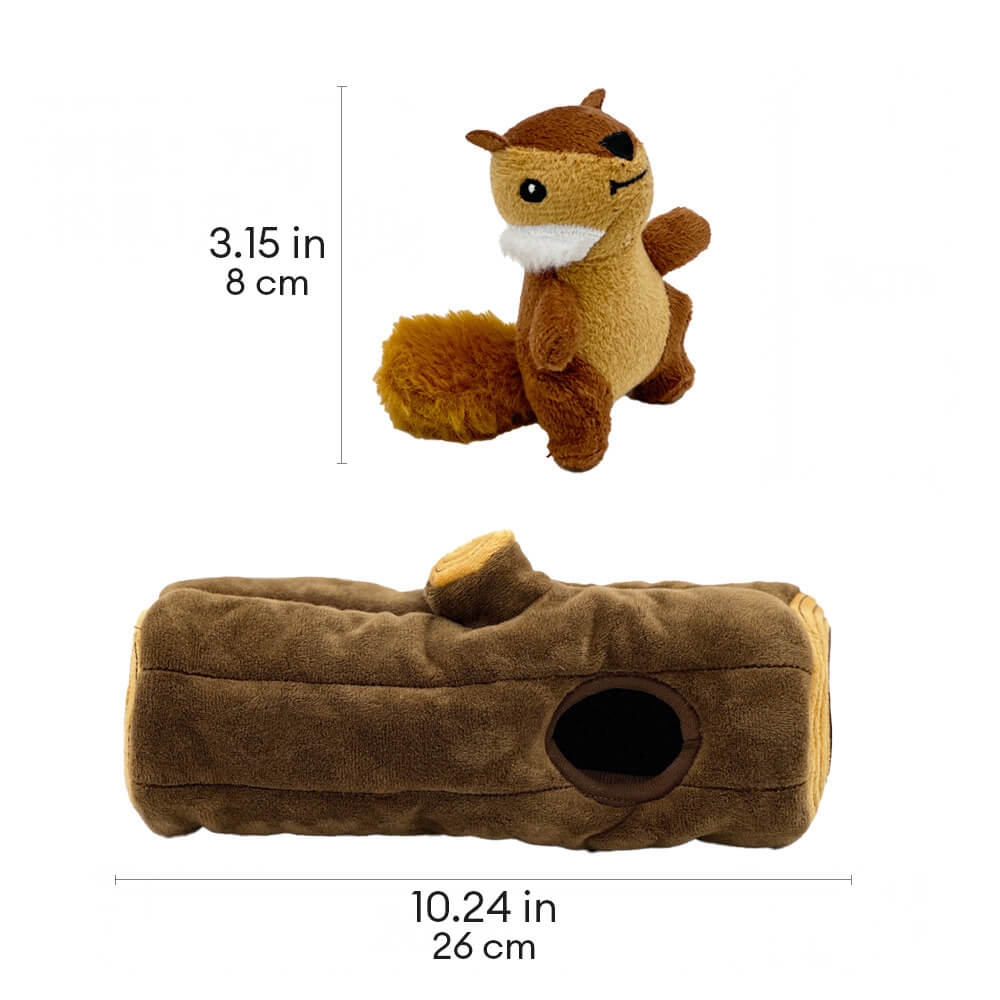 Interactive Squirrel Hide-and-Seek Dog Toy with Tree Trunk - Image 12