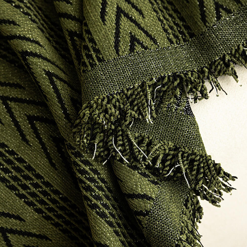 Jacquard Tassel Chenille Couch Cover - Image 7