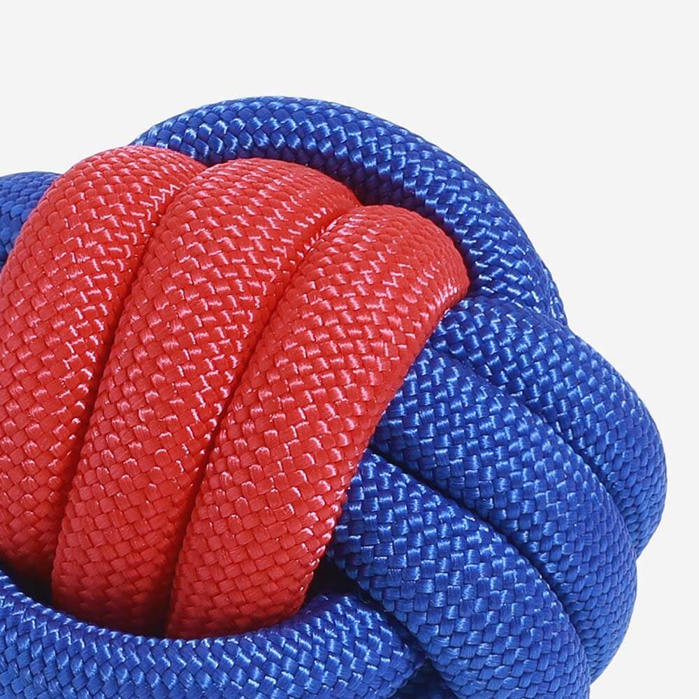 Knots Ball Throwing Dog Toy - Colour Clash - Image 3