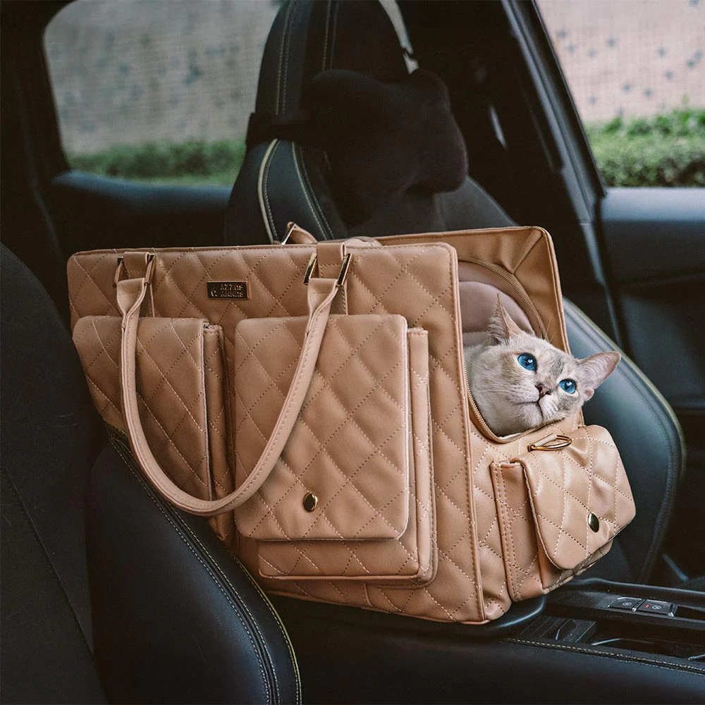 Large Carrying Stylish Multi-Functional Human-Cat Shared Travel Cat Bag - Wandering Tail - Image 7