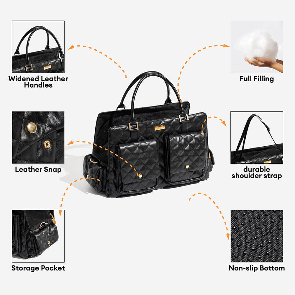 Large Carrying Stylish Multi-Functional Human-Dog Shared Travel Pet Bag - Wandering Tail - Image 12