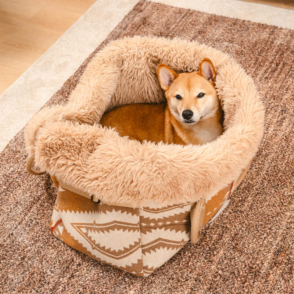 Large Reversible All-Season Indie Boho Pet Carrier and Dog Snuggle Sleeping Bag - Wondernap - Image 3