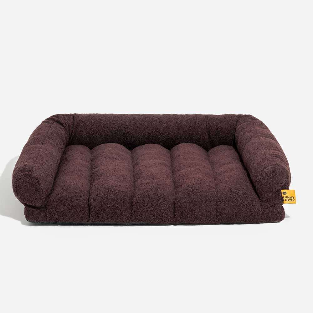 Large Soft Supportive Headrest Orthopaedic Dog Sofa Bed - Cloudy Napper - Image 11