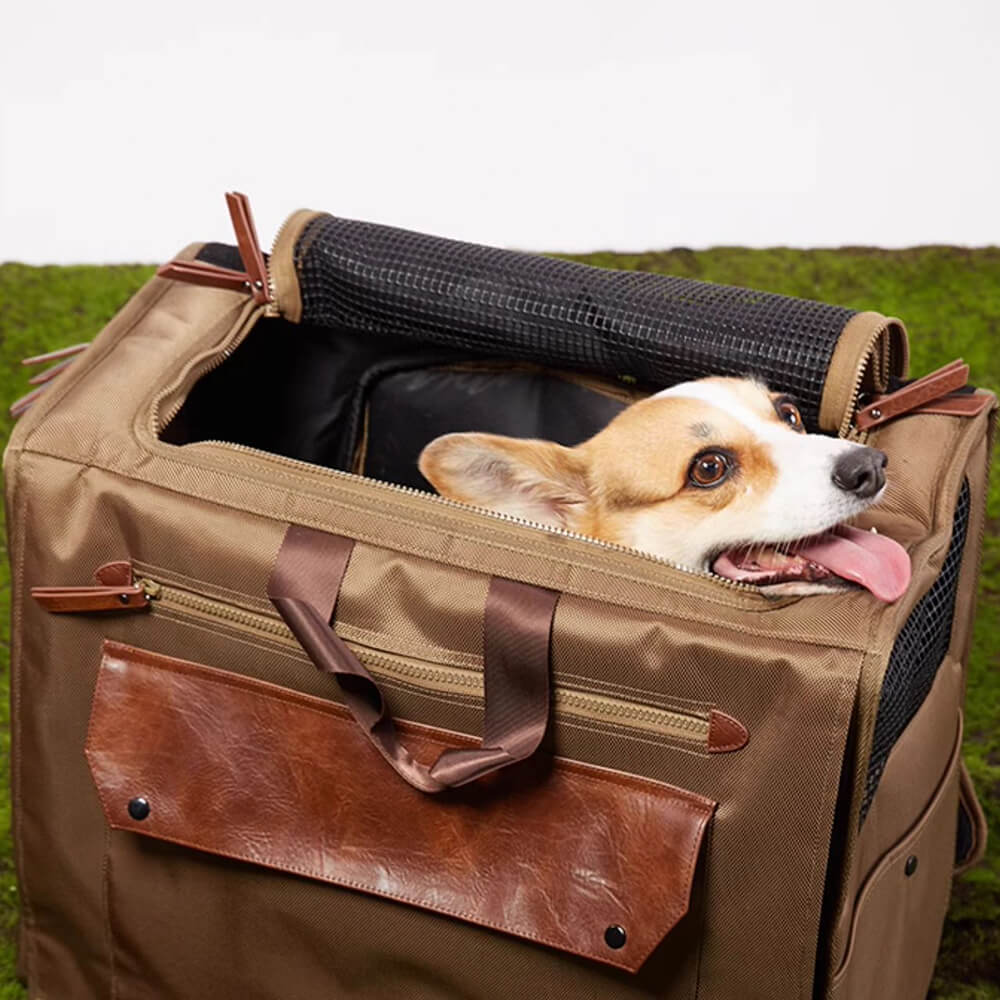 Large Space Breathable Mesh Waterproof Travel Pet Carrier Backpack - Image 2