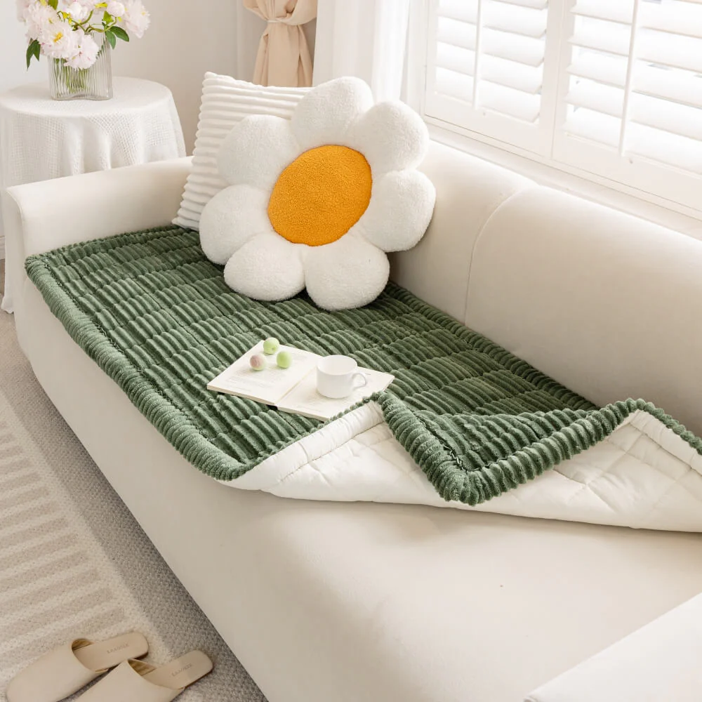 Lazy Soft Flannel Breathable Pet Mat Non-slip Couch Cover - Image 11