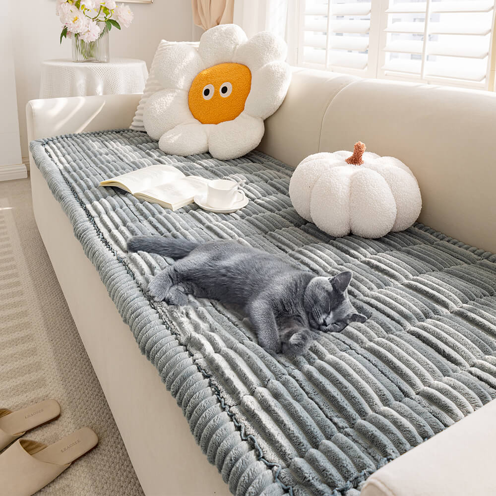 Lazy Soft Flannel Breathable Pet Mat Non-slip Couch Cover - Image 2