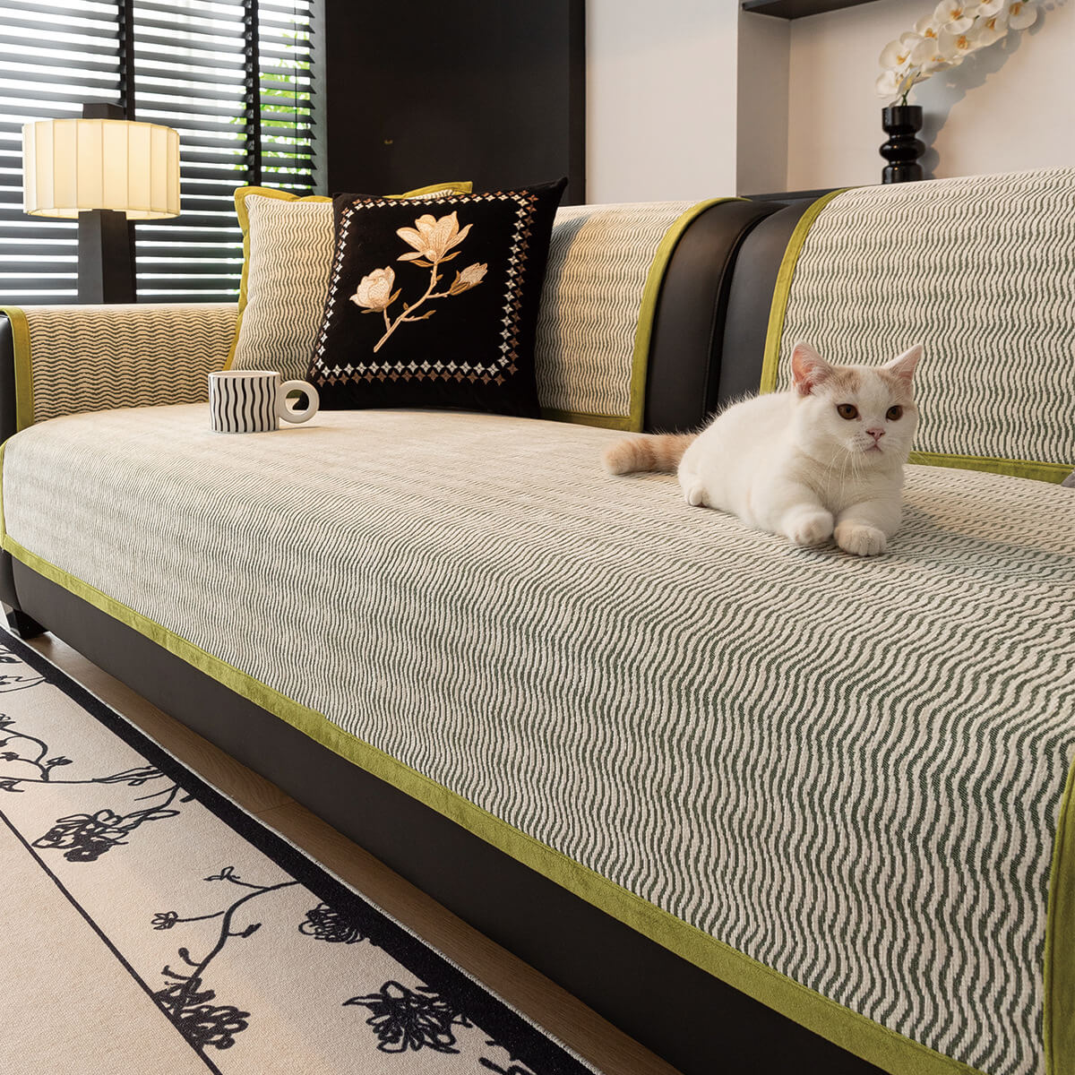 Light Luxury Chenille Breathable Fabric Scratch-Resistant Non-Slip Couch Cover - Image 6