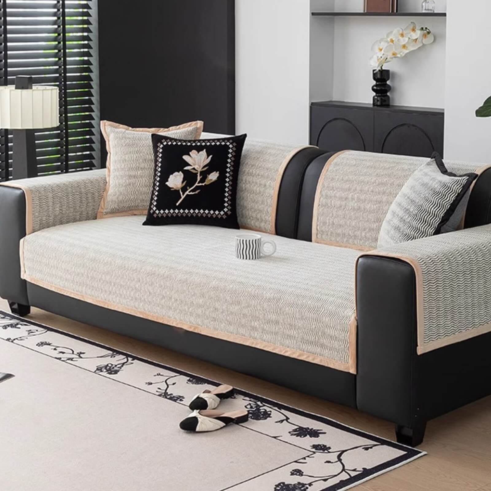 Light Luxury Chenille Breathable Fabric Scratch-Resistant Non-Slip Couch Cover - Image 9
