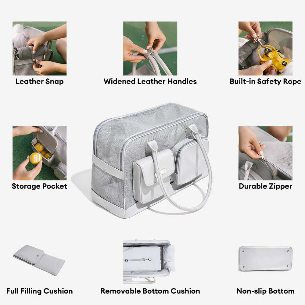 Lightweight Breathable Mesh Safe Pet Carrier - Urban Ease - Image 5
