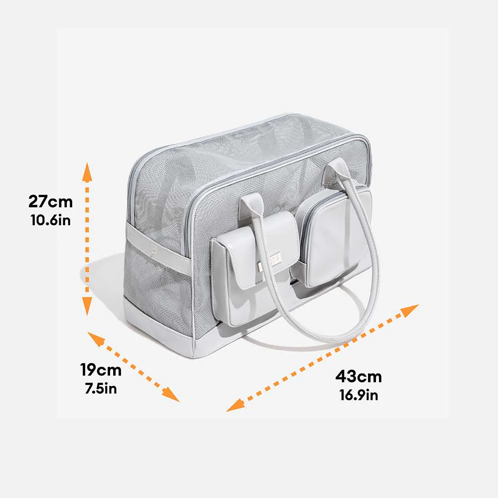 Lightweight Breathable Mesh Safe Pet Carrier - Urban Ease - Image 7