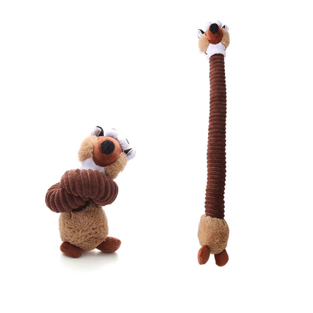 Long Neck Animal Squeaky Plush Dog Toy Interactive Chew Toy - Image 12