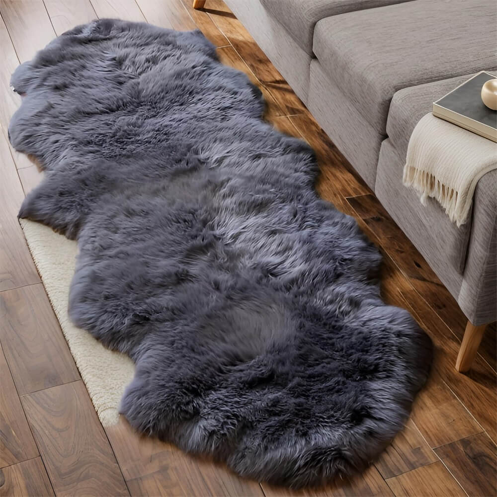 Long Plush Soft Irregular Cashmere Rug – Cosy Comfort for Your Home - Image 3