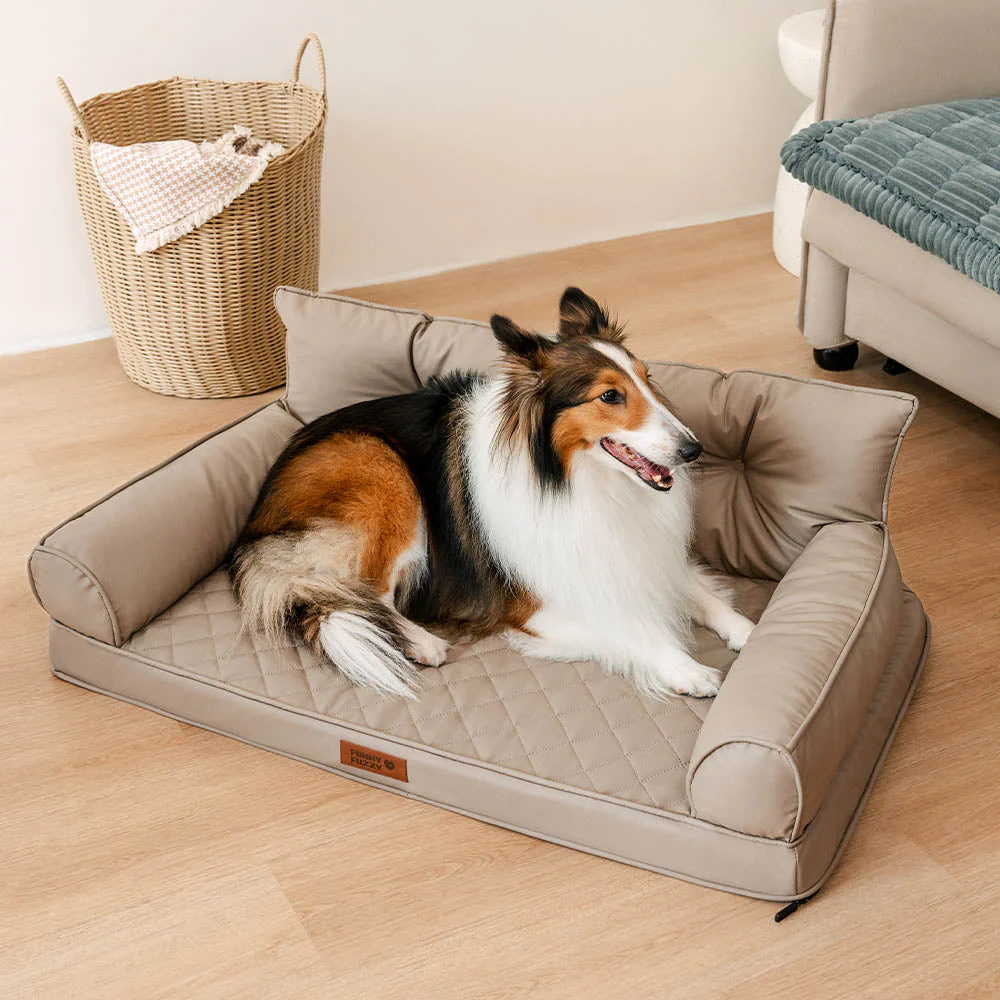 Luxe Faux Leather Foldable Orthopaedic Large Dog Bed - CoreLounge - Image 14
