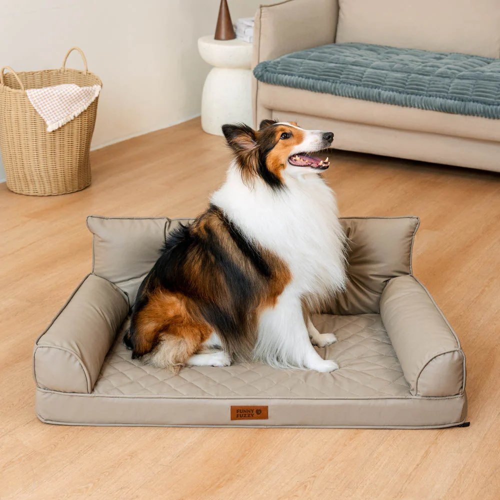Luxe Faux Leather Foldable Orthopaedic Large Dog Bed - CoreLounge - Image 15