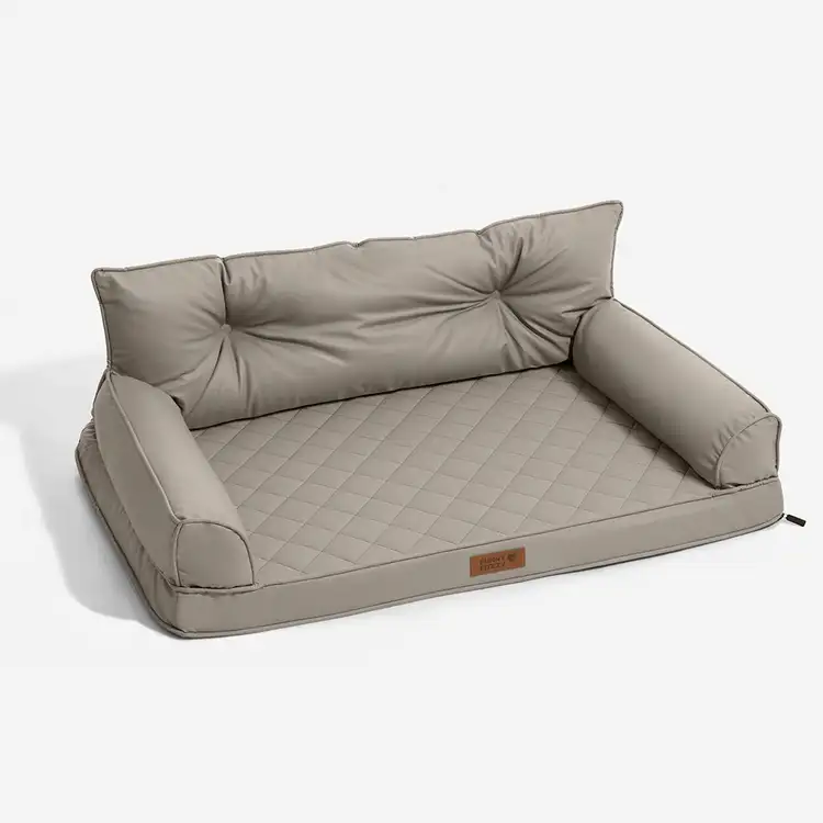Luxe Faux Leather Foldable Orthopaedic Large Dog Bed - CoreLounge - Image 18