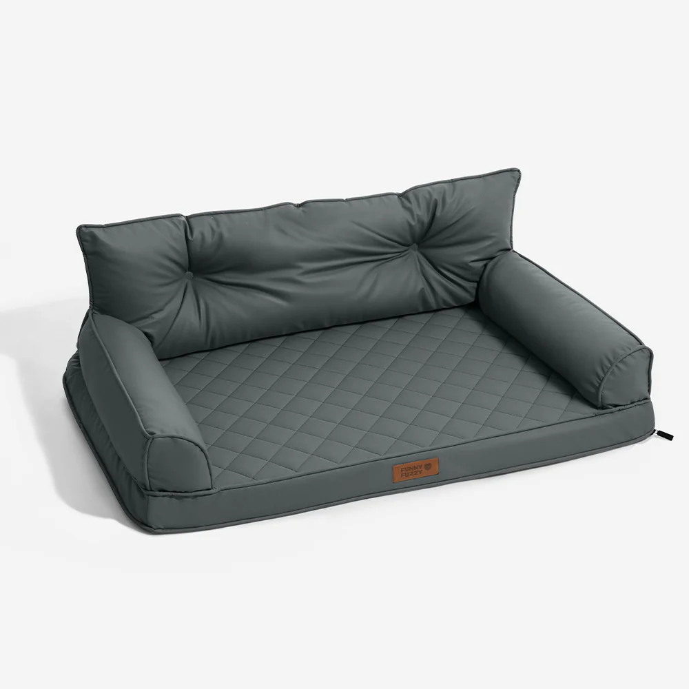 Luxe Faux Leather Foldable Orthopaedic Large Dog Bed - CoreLounge - Image 19