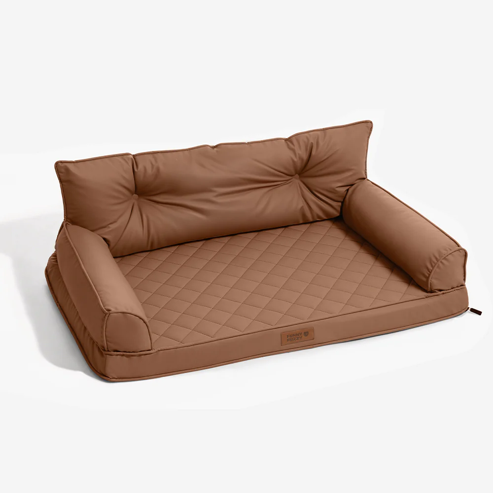 Luxe Faux Leather Foldable Orthopaedic Large Dog Bed - CoreLounge - Image 20