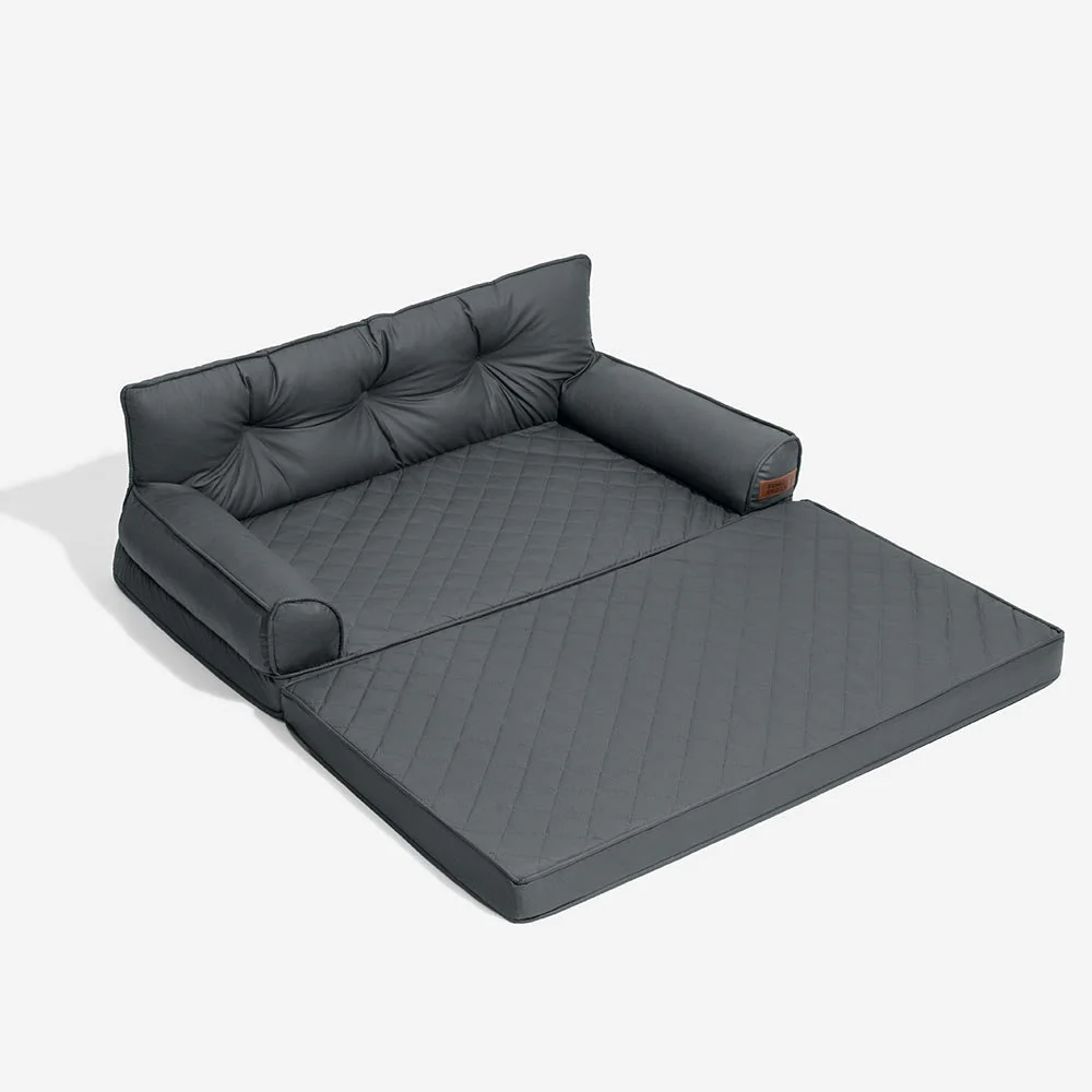 Luxe Faux Leather Foldable Orthopaedic Large Dog Bed - CoreLounge - Image 23