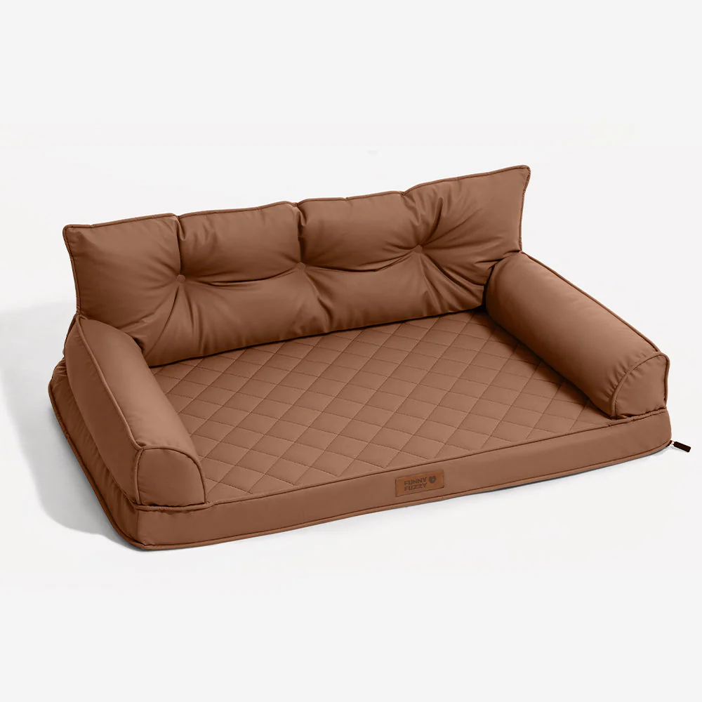 Luxe Faux Leather Foldable Orthopaedic Large Dog Bed - CoreLounge - Image 24