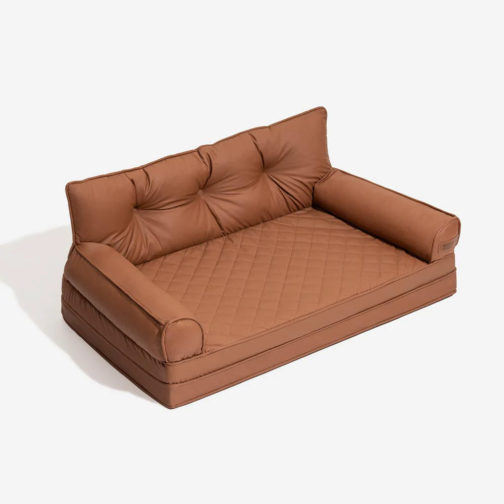 Luxe Faux Leather Foldable Orthopaedic Large Dog Bed - CoreLounge - Image 25