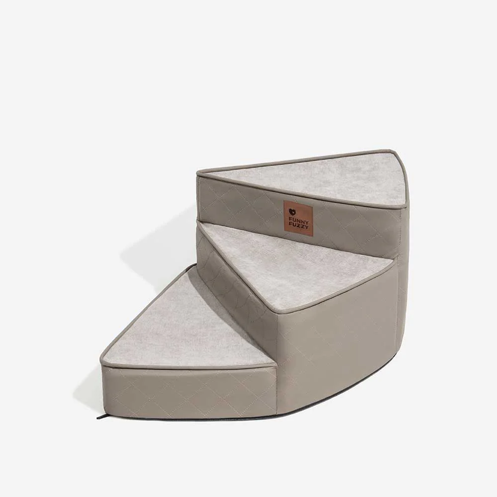 Luxe Water-repellent Faux Leather Removable Spiral Pet Stairs - StepEase - Image 15