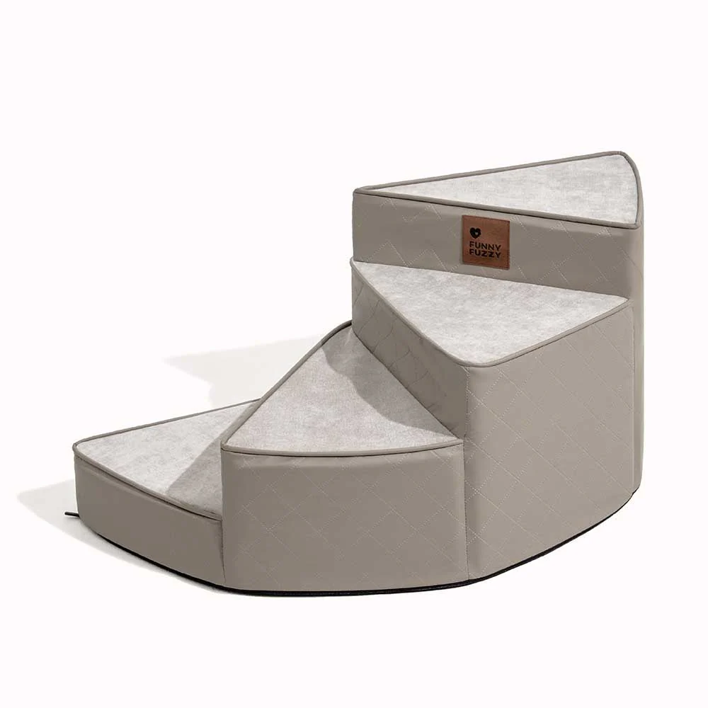 Luxe Water-repellent Faux Leather Removable Spiral Pet Stairs - StepEase - Image 17