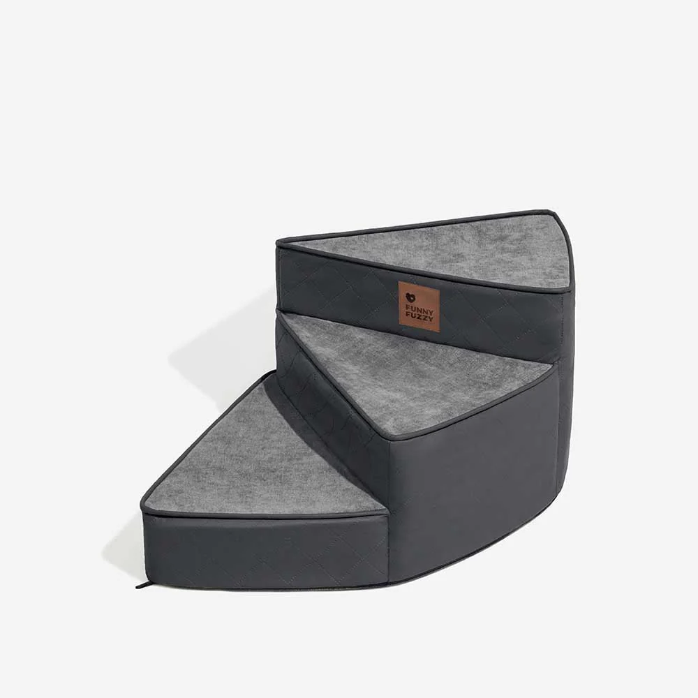 Luxe Water-repellent Faux Leather Removable Spiral Pet Stairs - StepEase - Image 19