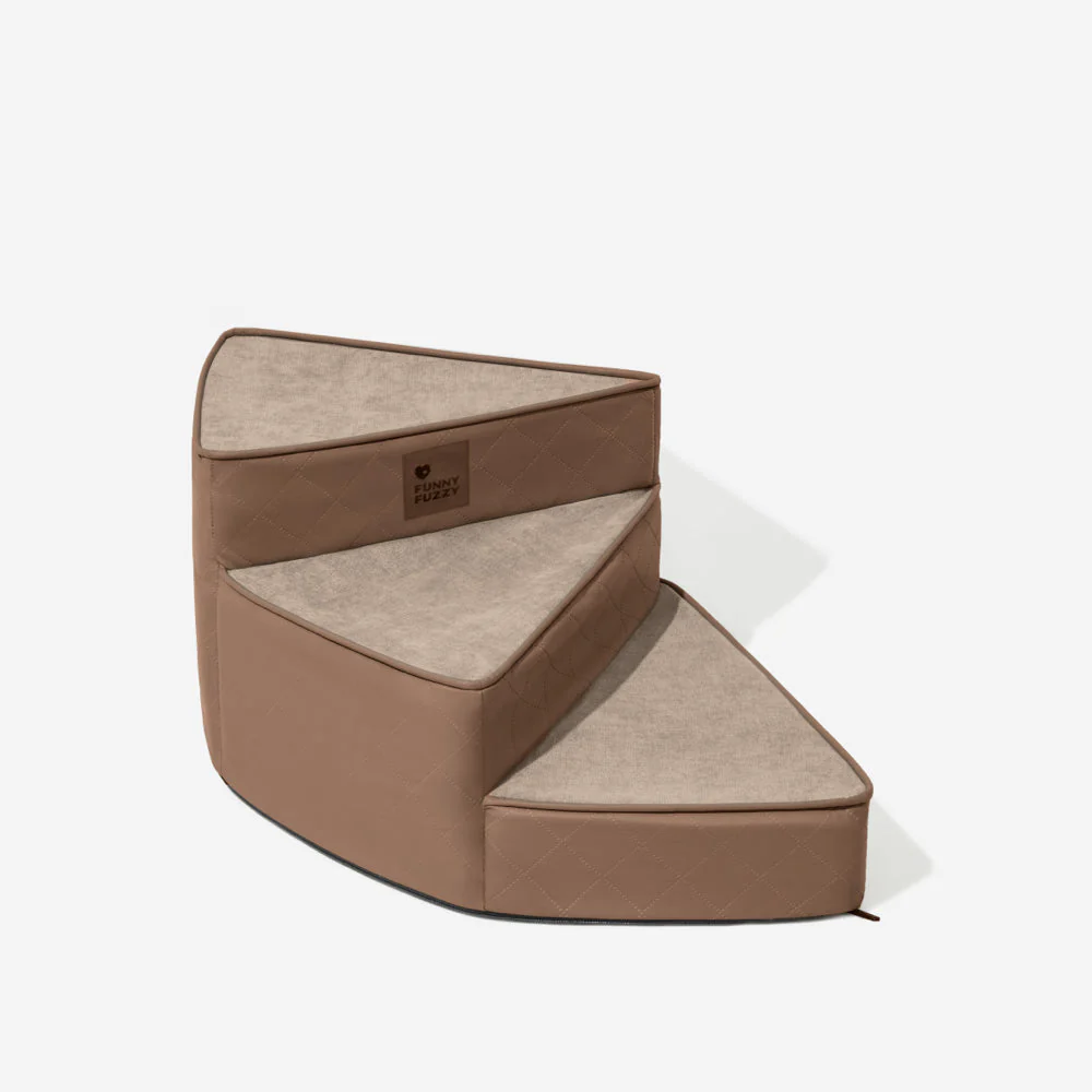 Luxe Water-repellent Faux Leather Removable Spiral Pet Stairs - StepEase - Image 26