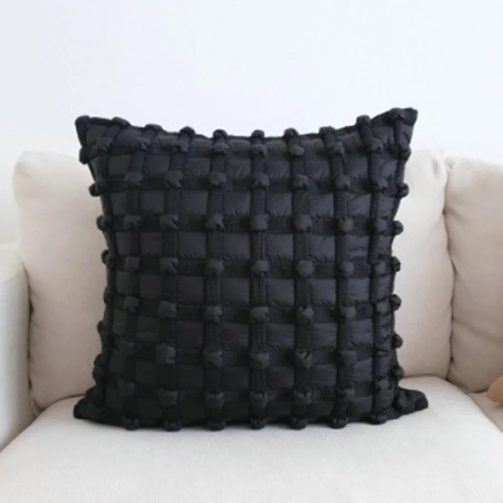 Luxury Fashion Chequered Decorative Lumbar Home Sofa Pillow - Image 5