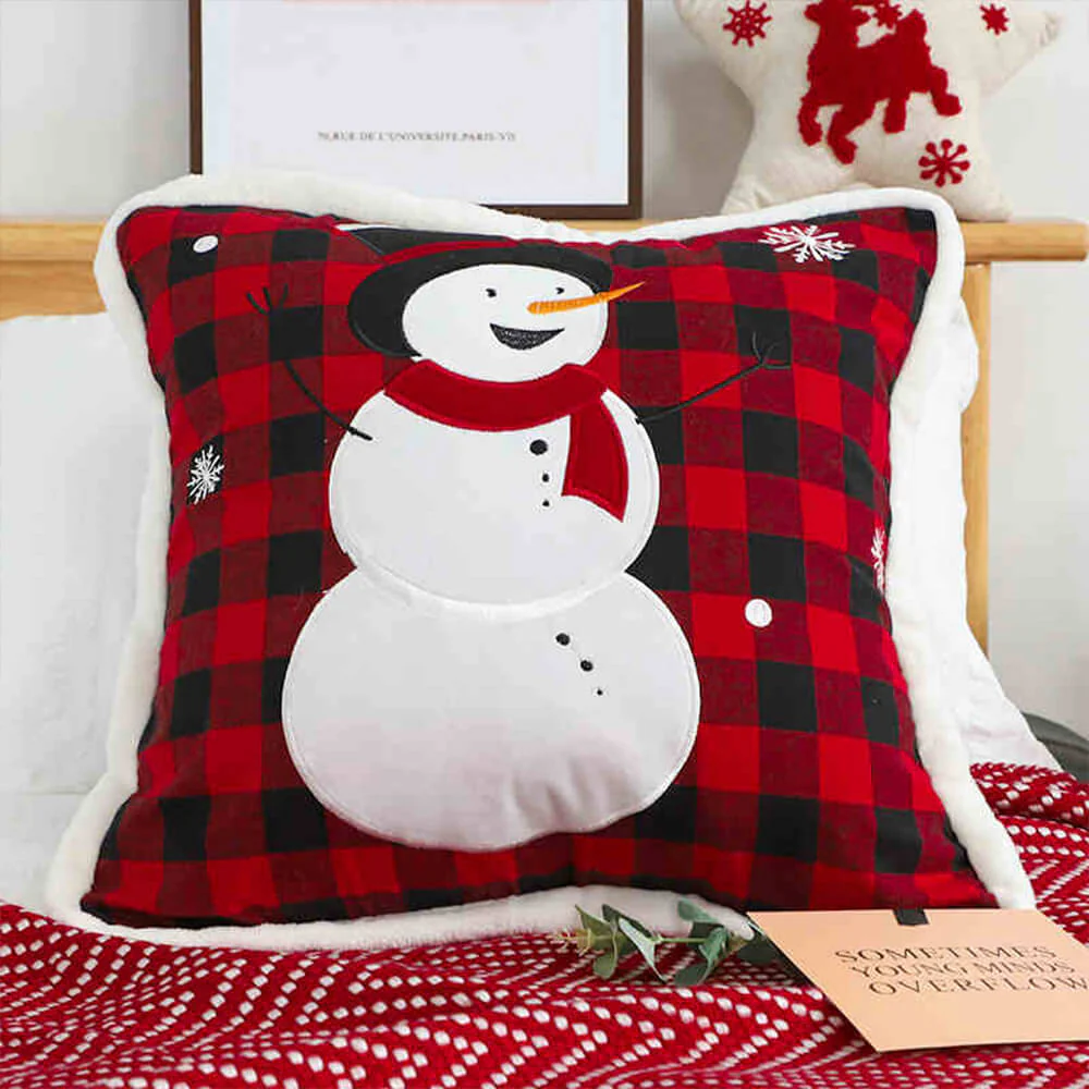 Merry Christmas Holiday Decorative Lumbar Home Sofa Pillow - Image 11