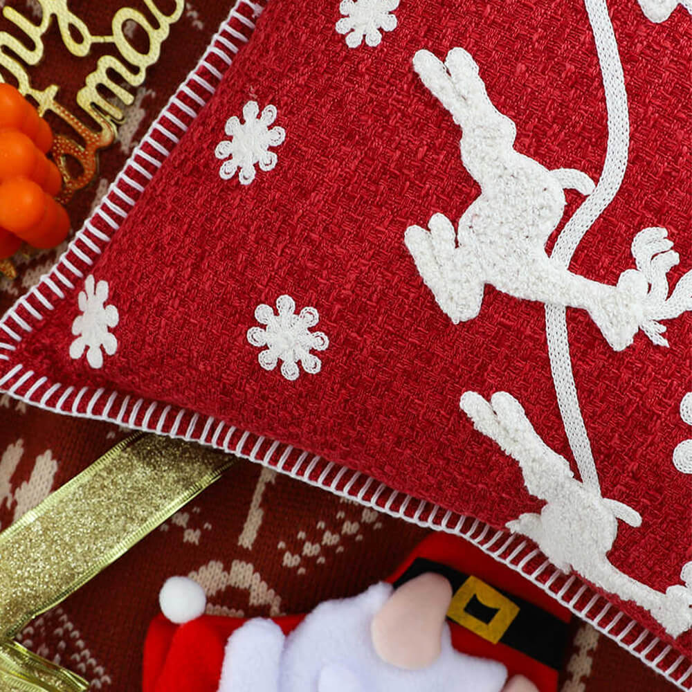 Merry Christmas Holiday Decorative Lumbar Home Sofa Pillow - Image 3