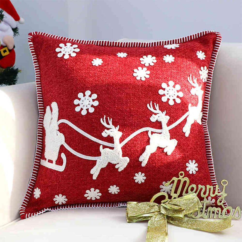 Merry Christmas Holiday Decorative Lumbar Home Sofa Pillow - Image 7