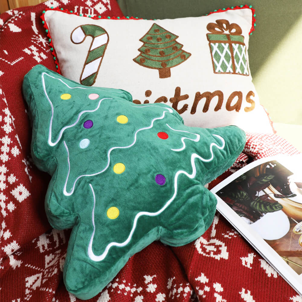Merry Christmas Holiday Decorative Lumbar Home Sofa Pillow - Image 9