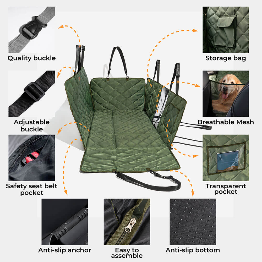 Mobile Bedroom Extra-Large Full Coverage Dog Back Seat Extender - Ideal for Travel & Camping - Image 12