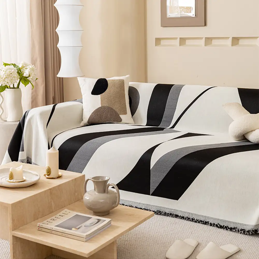 Modern Art Chenille All-Season Universal Fit Multifunctional Couch Cover - Image 15