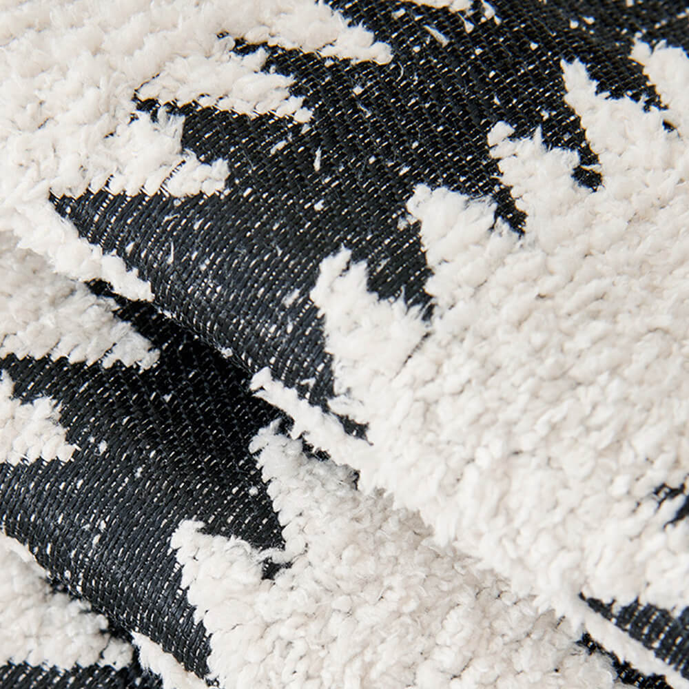 Modern Chevron Stripes Chenille Couch Cover with Wavy Edges - Image 7