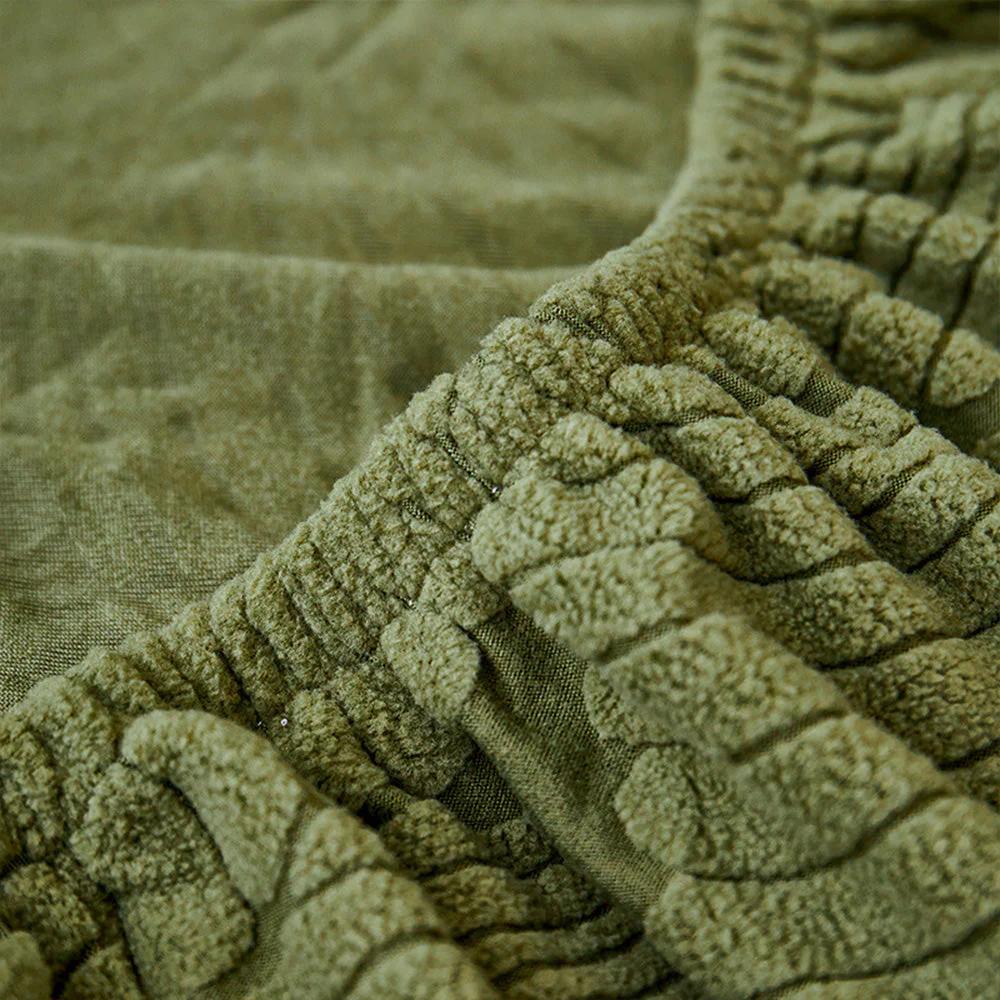 Modern Leaf Jacquard Water-Repellent Anti-Scratch Stretch Full Wrap Couch Cover - Image 7