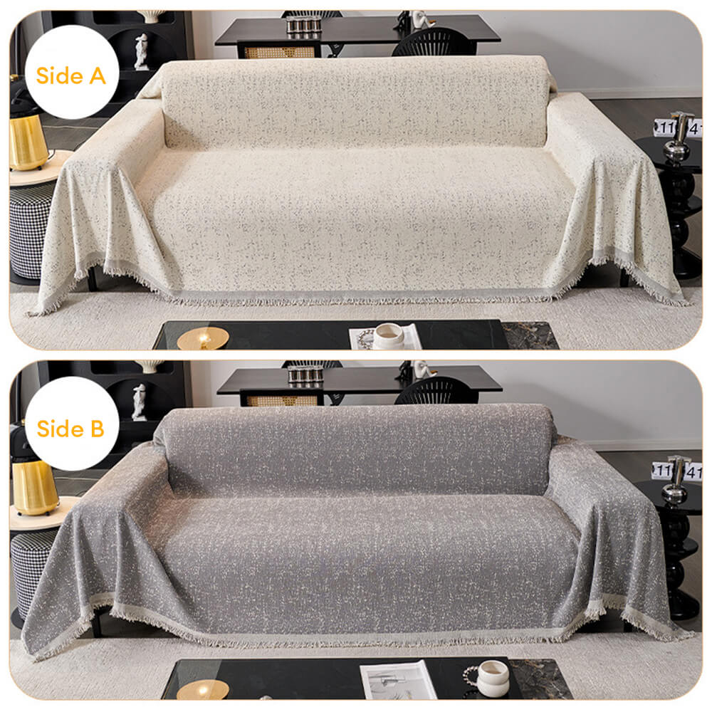 Modern Minimalist Chenille Full Coverage Anti-Cat Scratch Couch Cover - Image 11