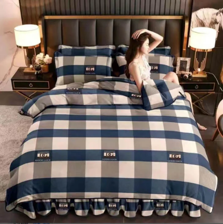Modern Style Thickened Comfortable Milk Velvet Bed Sheet Set - Image 6