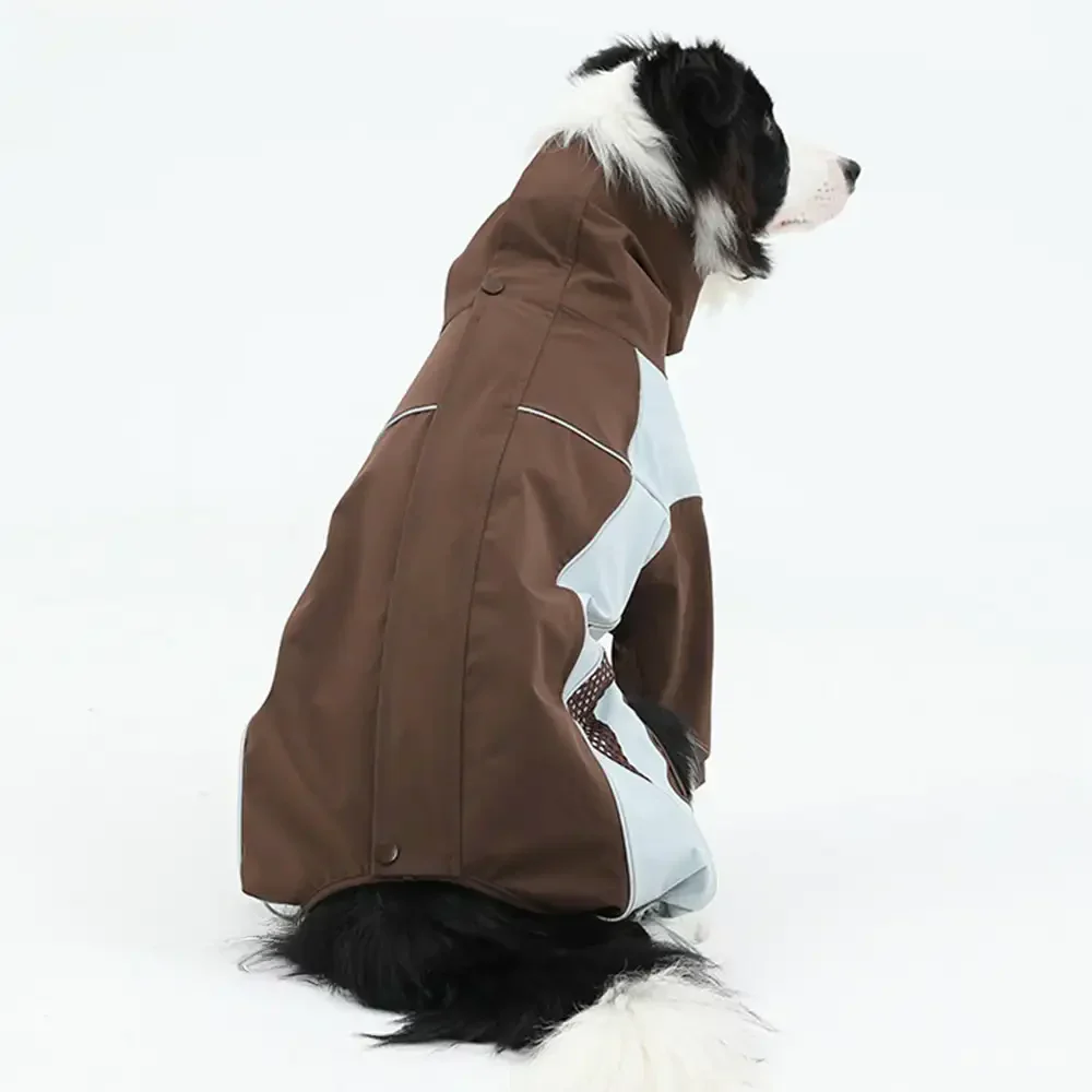Multi-Functional Waterproof Windproof Dog Windbreaker Coat for Medium & Large Dogs - Image 3