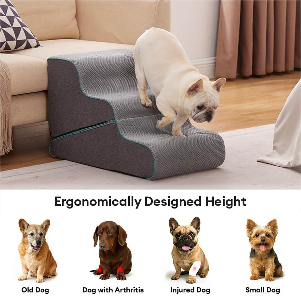 Multifunctional 2-in-1 Foldable Dog Stairs with Ramp Mode - Image 3