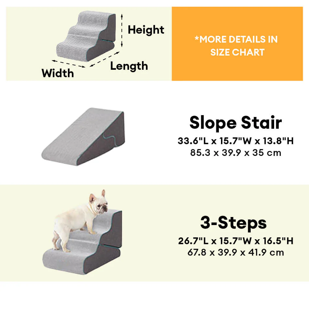 Multifunctional 2-in-1 Foldable Dog Stairs with Ramp Mode - Image 6