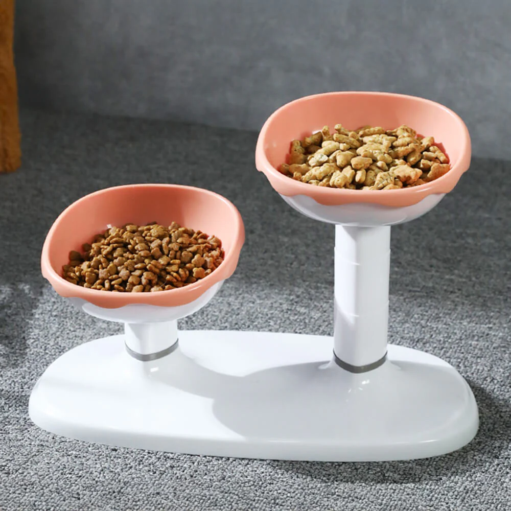 Multifunctional Adjustable Neck Protection Double Pet Bowl - Image 10