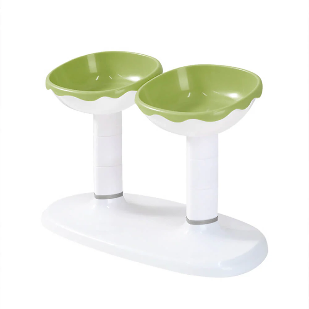 Multifunctional Adjustable Neck Protection Double Pet Bowl - Image 11
