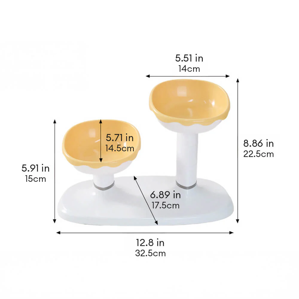 Multifunctional Adjustable Neck Protection Double Pet Bowl - Image 12